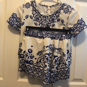 Crop top and shorts set